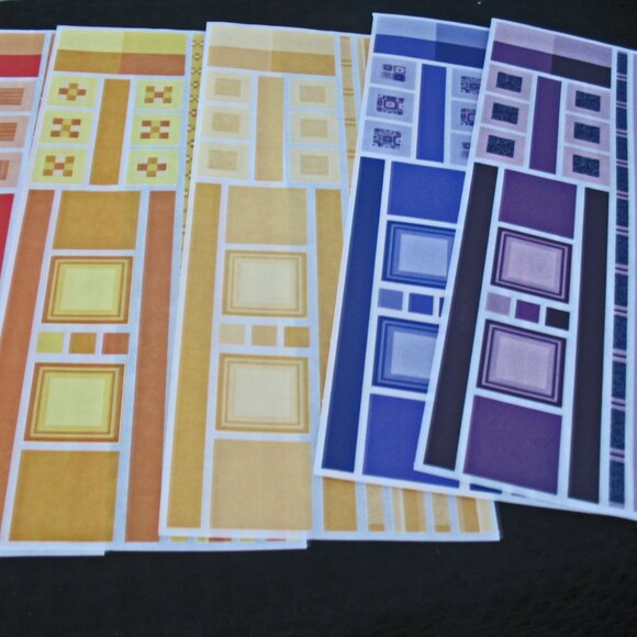 Jumbo Great Length Stickers, 2 pkg Gr Length Neutrals- Black & Brown 1 pkg Gr Le - Picture 2 of 3